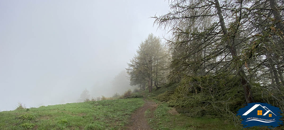 sentiero di salita Rifugio Mont Fallere