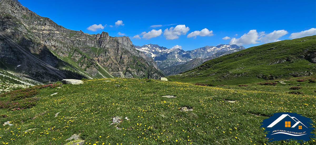 la vista verso l'Alpe Veglia