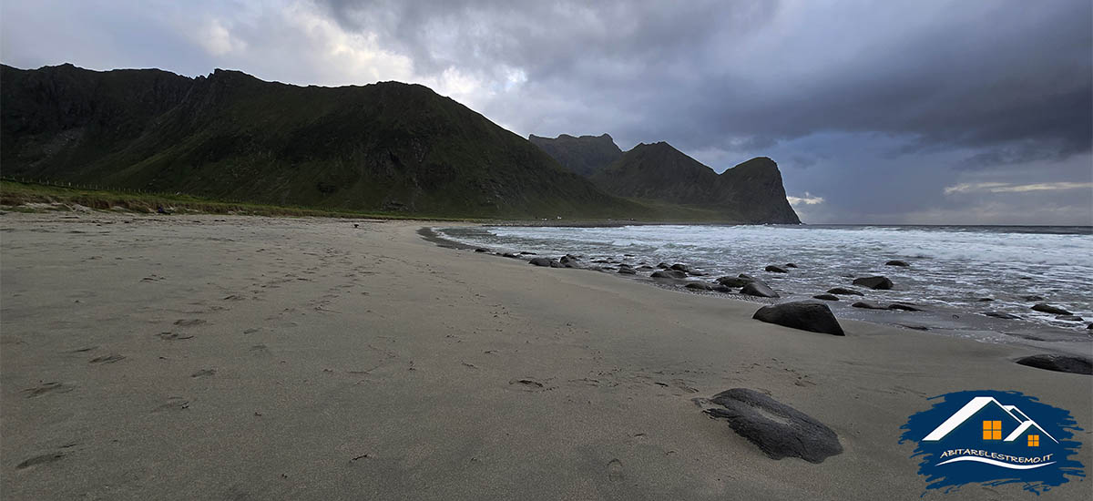 la spiaggia di Unstad - Lofoten - Norvegia