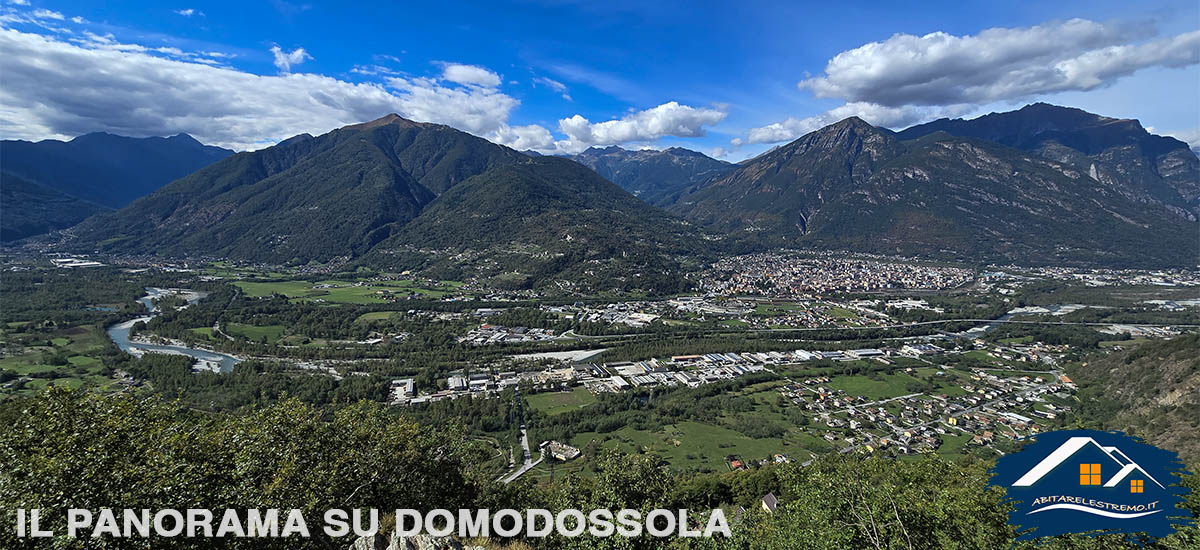 il panorama su Domodossola