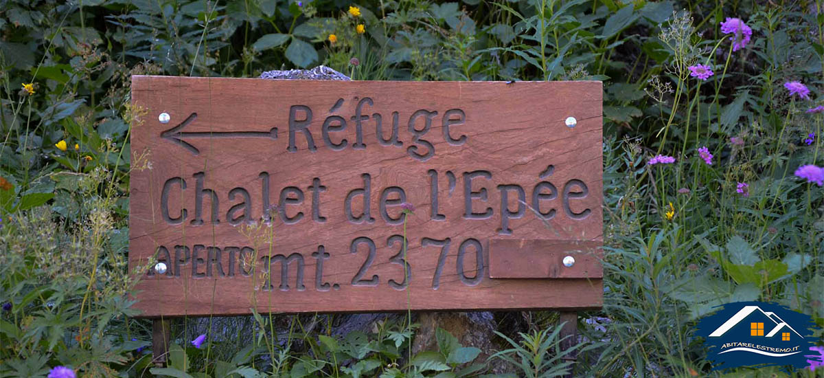 cartello rifugio lepee - valgrisenche